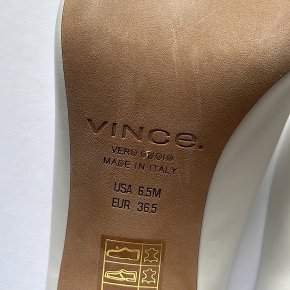 BNIB Vince Ralston White Mules - Picture 3 of 5